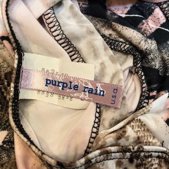 Purple Rain Snakeskin/Leopard Print Dress - Picture 5 of 6